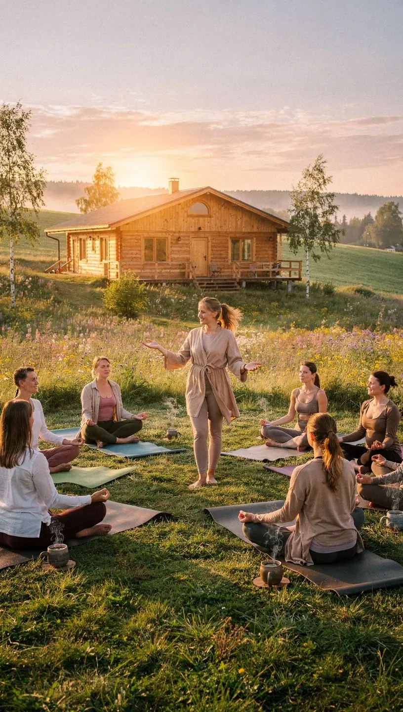 Natūralaus saldiklio, stevia, arbatos puodelis, kuriame matyti žaliosios žolės, simbolizuojančios sveikatą.