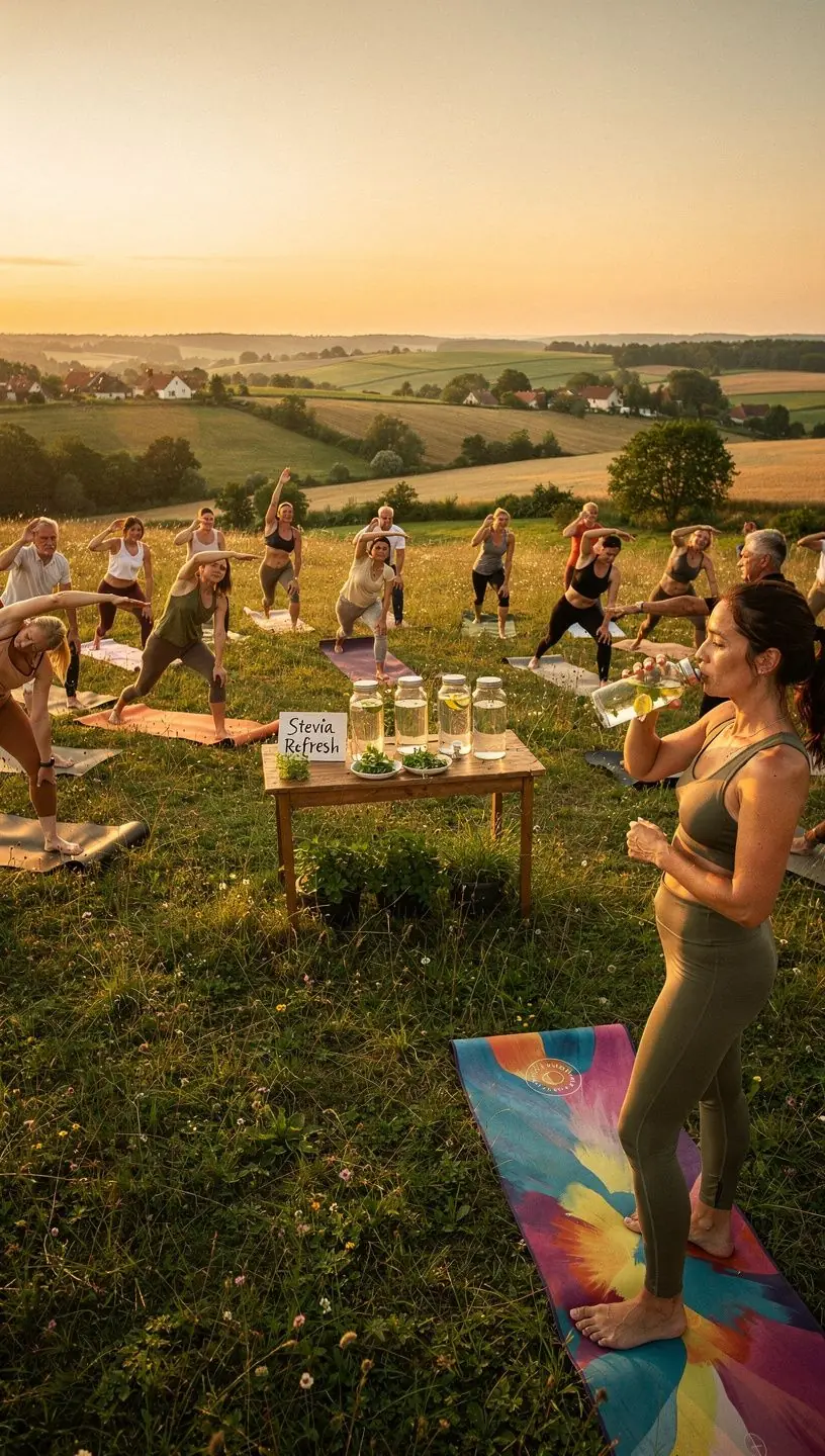 Puodelis žolelių arbatos, simbolizuojantis sveiką gyvenimo būdą.